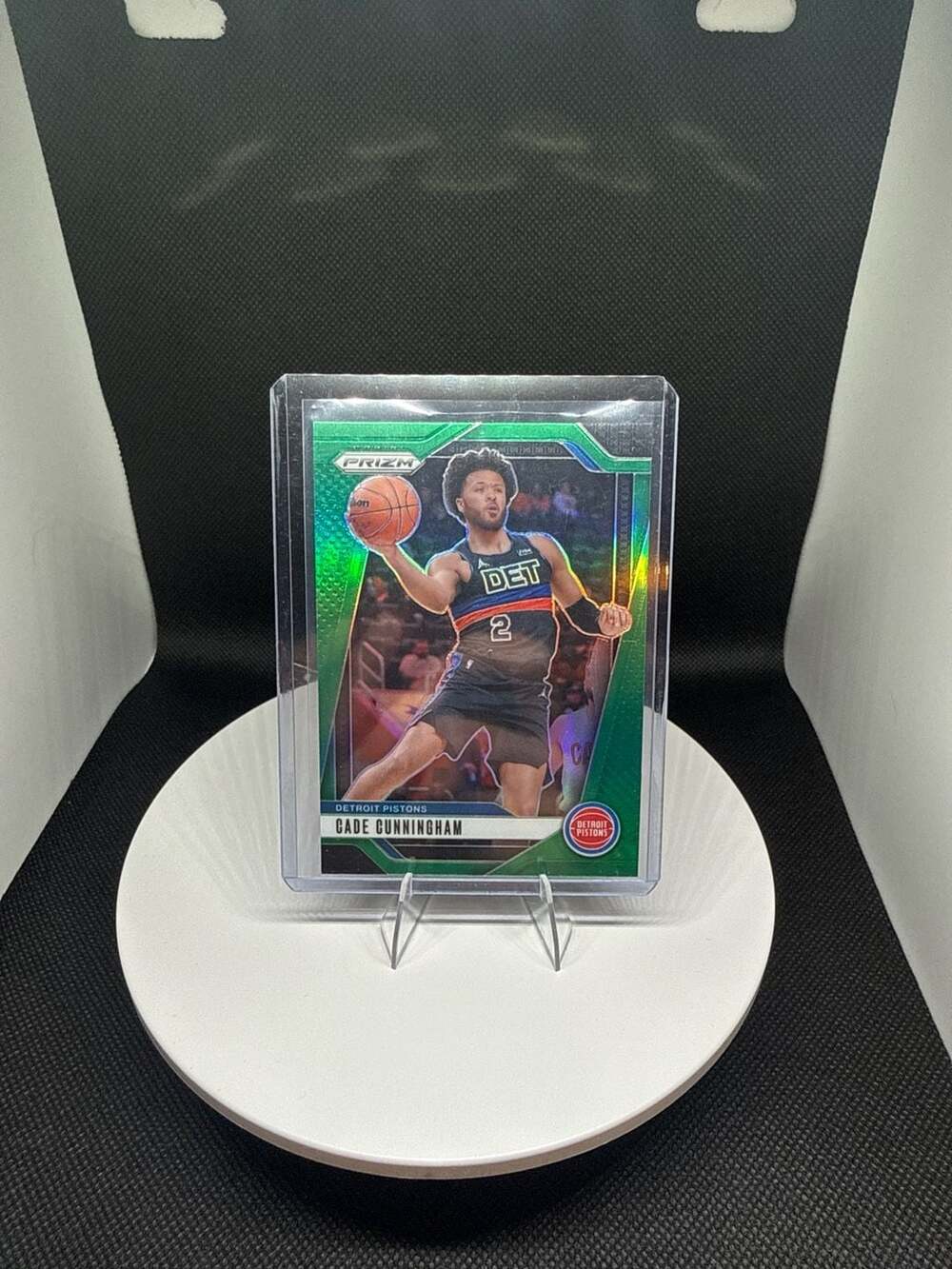 2024-25 Panini Prizm Cade Cunningham #41 Green Prizm Parallel Detroit Pistons